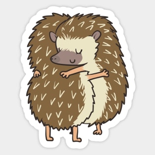 Hedgehog hugs Sticker